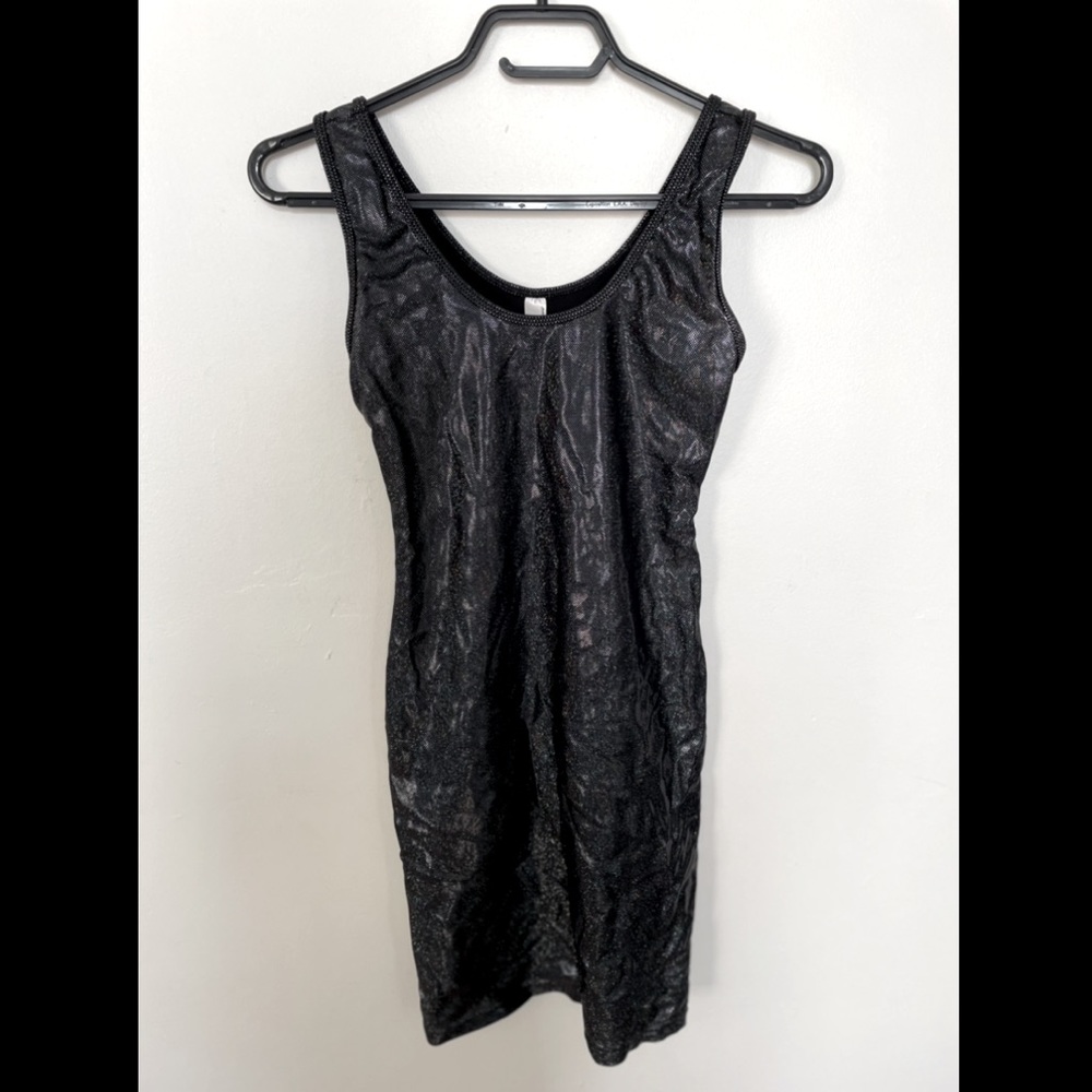 AMERICAN APPAREL black shiny dress // Never worn!